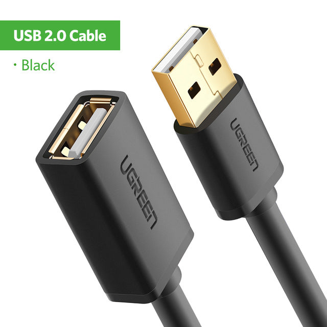 Ugreen USB Extension Cable USB 3.0 Cable for Smart TV PS4 Xbox One SSD USB3.0 2.0 to Extender Data Cord Mini USB Extension Cable