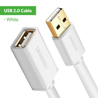 Ugreen USB Extension Cable USB 3.0 Cable for Smart TV PS4 Xbox One SSD USB3.0 2.0 to Extender Data Cord Mini USB Extension Cable