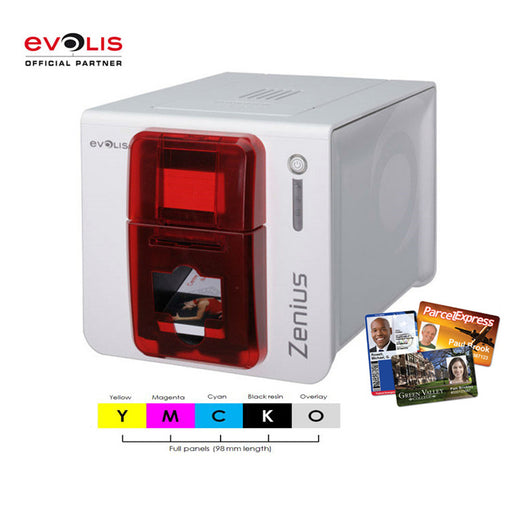 Evolis zenius PVC id card printer single side replacement pebble 4 printer come with a color ribbon for free