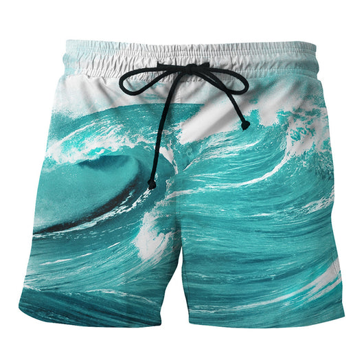 Mens Casual  Printed  Beach Work Casual Men Short Trouser Shorts Pants