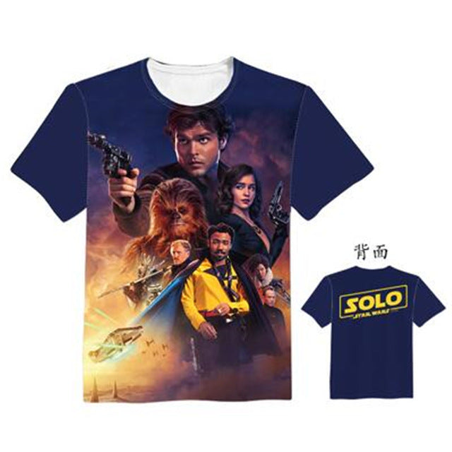 Woman Man Solo: A Star Wars Story Lovely Printing Custom Made T-shirt Tees Fashion Cool Fancy Tee Support Custom