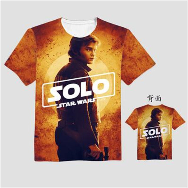 Woman Man Solo: A Star Wars Story Lovely Printing Custom Made T-shirt Tees Fashion Cool Fancy Tee Support Custom