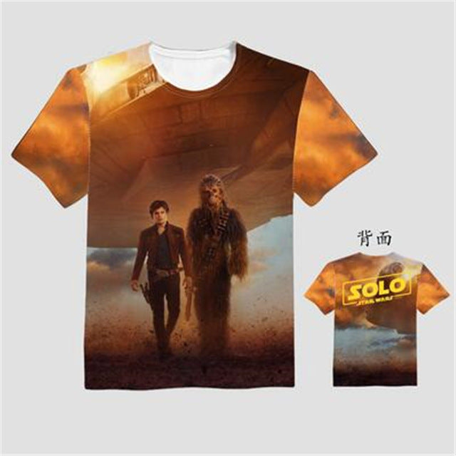 Woman Man Solo: A Star Wars Story Lovely Printing Custom Made T-shirt Tees Fashion Cool Fancy Tee Support Custom