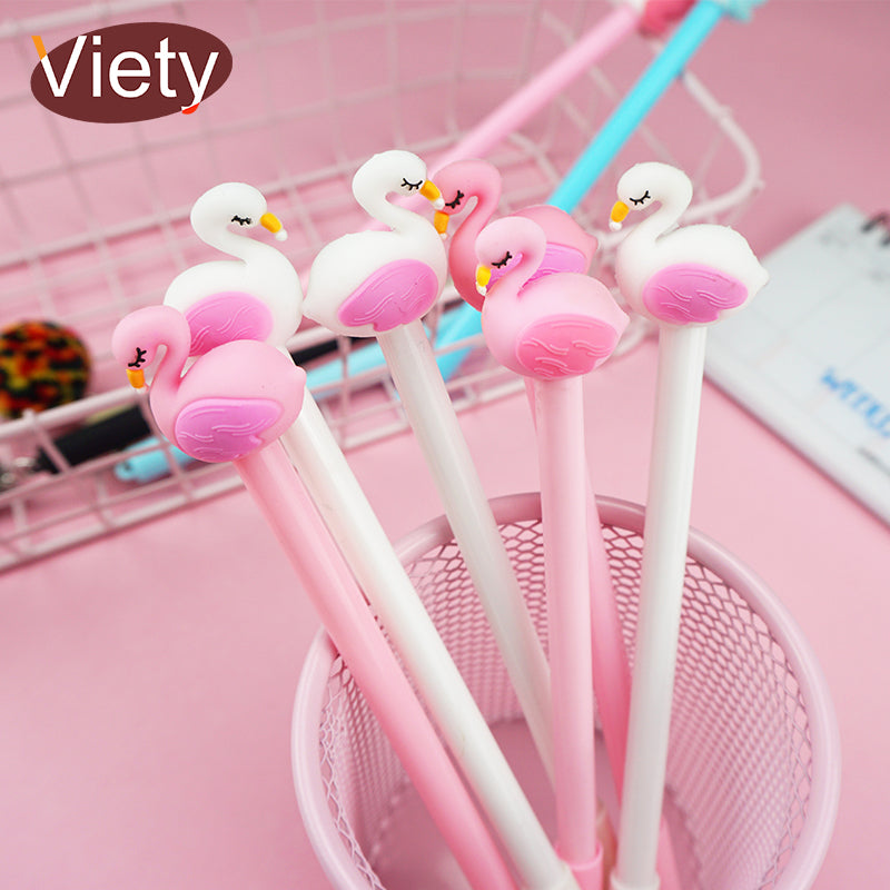 Cute animal Flamingo student gel pen kawaii stationery pens canetas material escolar office school supplies papelaria