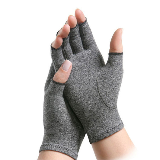 One Pair Women Men Arthritis Gloves Open Finger Arthritis Gloves Compression Gloves