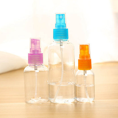 5 Pcs/Set Refillable Bottles Mini Plastic Transparent Small Empty Spray Bottle Makeup Skin Care Refillable Bottles HB88