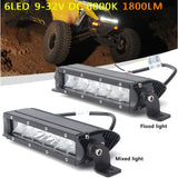7.5Inch For ATV SUV 4WD 4X4 Offroad for Jeep Truck Boat LED Flood Light mix lamp Car Front Driving Light 50W LED Work Light Bar