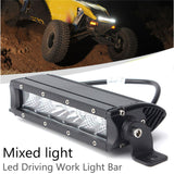 7.5Inch For ATV SUV 4WD 4X4 Offroad for Jeep Truck Boat LED Flood Light mix lamp Car Front Driving Light 50W LED Work Light Bar