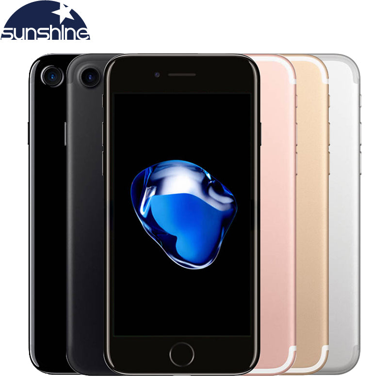 Unlocked Original Apple iPhone 7 Quad-core Mobile phone 12.0MP camera 32G/128G/256G Rom IOS Fingerprint touch ID phone