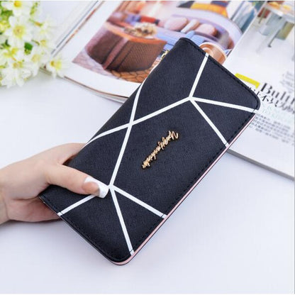 2018 New Ladies Fashion Long Wallet Zipper Women Purse Handbag