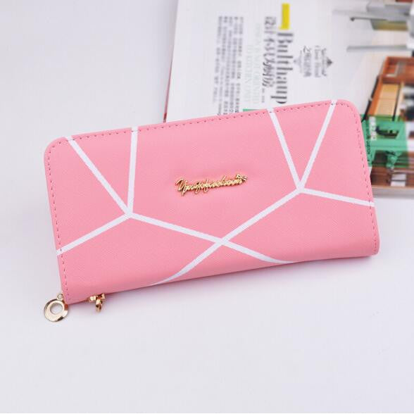 2018 New Ladies Fashion Long Wallet Zipper Women Purse Handbag