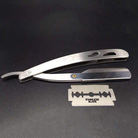 2018 Men Manual Straight Edge Razor Stainless Steel Folding Shaving Beard Removal Tools HB88