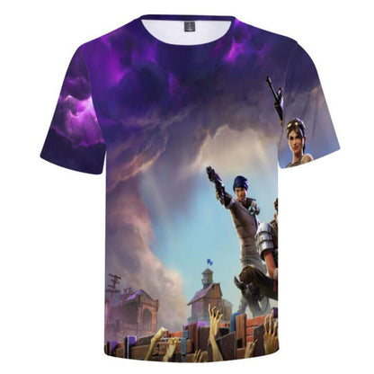 Fortnite Game Men T-Shirt Plus Size Tee Shirt Homme Summer Short Sleeve Men's T Shirts Male TShirts Fornite 3D T Shirt Homme 4XL