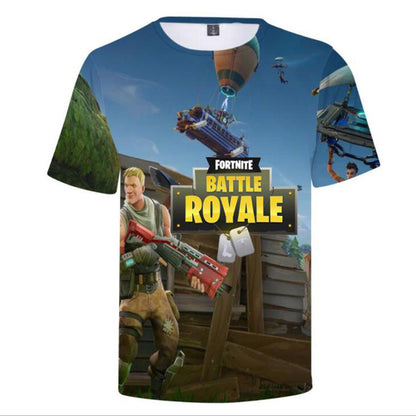 Fortnite Game Men T-Shirt Plus Size Tee Shirt Homme Summer Short Sleeve Men's T Shirts Male TShirts Fornite 3D T Shirt Homme 4XL