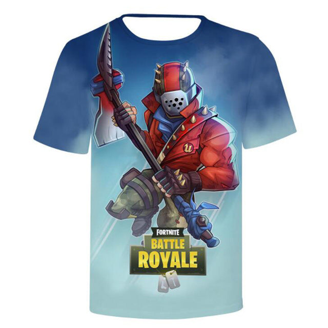 Fortnite Game Men T-Shirt Plus Size Tee Shirt Homme Summer Short Sleeve Men's T Shirts Male TShirts Fornite 3D T Shirt Homme 4XL