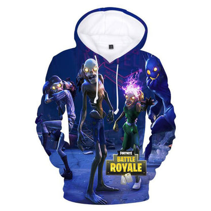 Men/Women Hipster Fortnite 3D Hoodies Pullovers Harajuku Hip Hop Long Sleeve Outerwear Fornite Game Hooded Sweatshirts Unisex