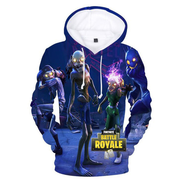 Fortnite 3D Hoodie Men Women Fortnite Battle Royale Pocket Hooded Sweatshirts Fornite Game Funny Sweat Shirt Homme Streetwear