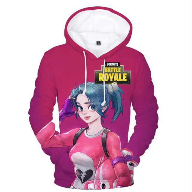 Fortnite 3D Hoodie Men Women Fortnite Battle Royale Pocket Hooded Sweatshirts Fornite Game Funny Sweat Shirt Homme Streetwear