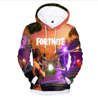 Fortnite 3D Hoodie Men Women Fortnite Battle Royale Pocket Hooded Sweatshirts Fornite Game Funny Sweat Shirt Homme Streetwear