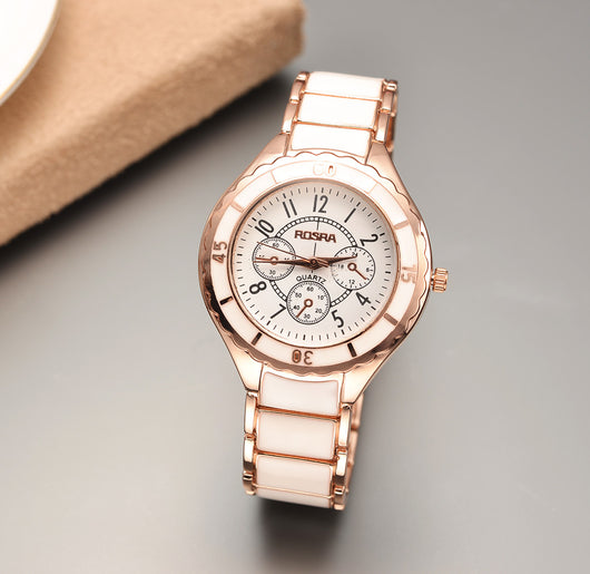 Rose Gold Watch Full Steel Women'S Watches Ladies Wrist Watch