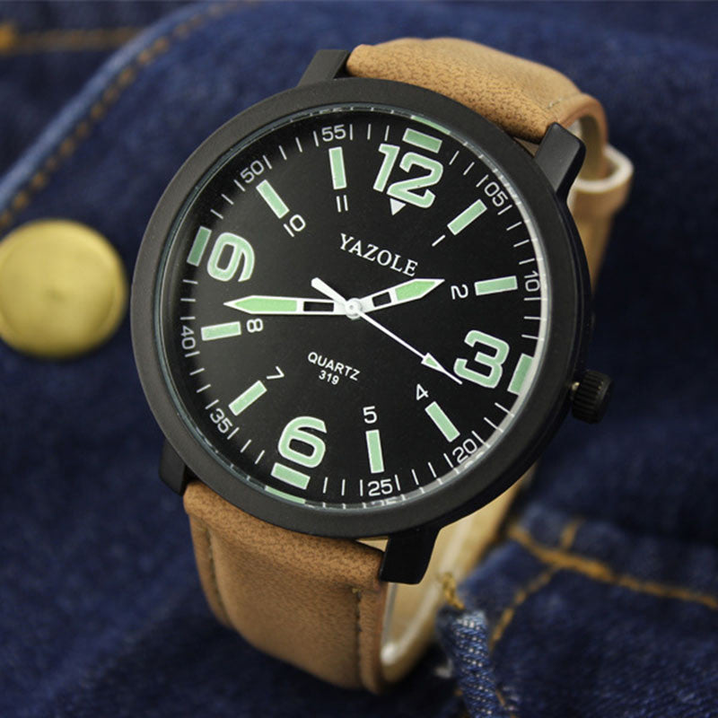 YAZOLE Luminous Wrist Watch Men Sport Watches Men's Watch Clock 