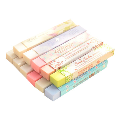 2 Pcs/lot Cube Pencial Eraser Cute Kawaii School Supplies Stationery Correction Products