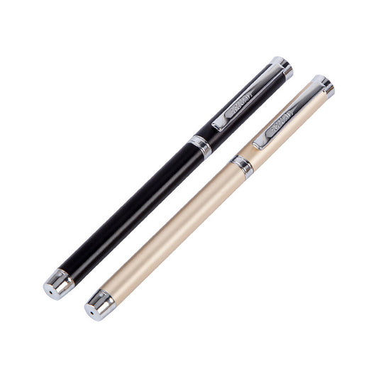 Deli 0.5mm Quality Metal Black Gel Ink Pen Korean Writing Gel Pens School Office Supplies Stationery