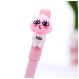 Cute Expression Pink Peach 0.38mm Black Ink Gel Pens Writing Office School Supplies Kawaii Stationery