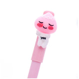 Cute Expression Pink Peach 0.38mm Black Ink Gel Pens Writing Office School Supplies Kawaii Stationery