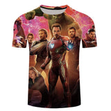 JTCOJX 3D T-shirts Men Avengers Infinity War 3D Print Summer Streetwear Hot Sale Short Sleeve Tees Shirt Top Fitness 6XL