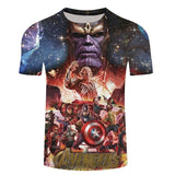 JTCOJX 3D T-shirts Men Avengers Infinity War 3D Print Summer Streetwear Hot Sale Short Sleeve Tees Shirt Top Fitness 6XL