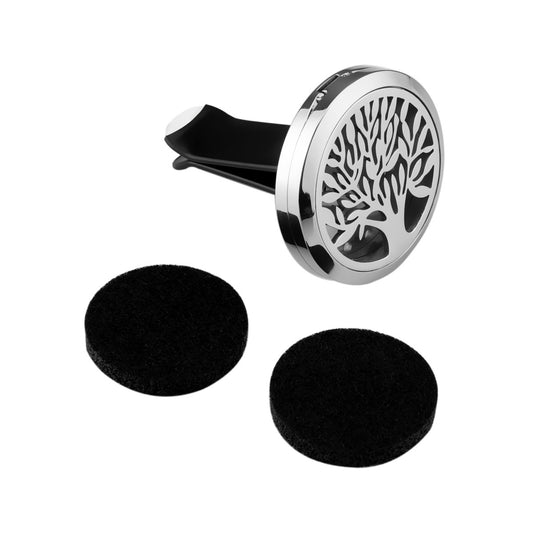 Vingtank Car Air Vent Freshener Diffuser Tree of Life Essential Oil Fragrance Diffuser 38mm Stainless Steel Magnet car perfume