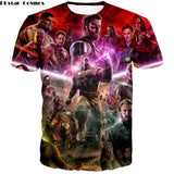 Marvel Avengers 3 Infinity War T Shirt Avenger Thanos iron man 3D T-shirt Costume Cosplay Superhero Fashion Streetwear Tee Shirt