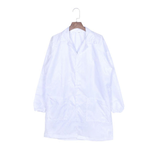 White Blue Medical Anti-static Lab Coat Fabric Smock Unisex Clothes dust-free Dustproof Factory Cleanroom Overalls Plus Size