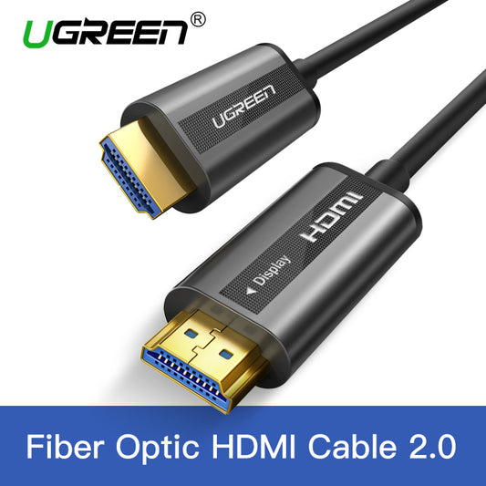 UGREEN HDMI Cable 4K 60Hz Fiber Optic HDMI Cable 2.0 2.0a 2.0b HDR for HD TV Box Xiaomi Projector PS4 Cable HDMI 10m 15m 20m 30m