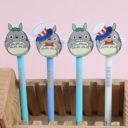 New 0.38mm Kawaii Cartoon Totoro Gel pens Cute Creative Stationery For Kids Children Students Office School Supplies Marerials