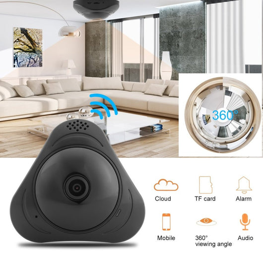 LESHP 960P VR WI-FI 360 Degree Panoramic Camera Motion Detection Fisheye'S Smart Wireless IP Camera For Home Monitor EU Plug