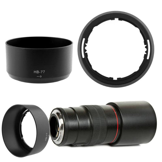 ALLOET HB-77 Reversible Lens Hood Lens Protector for for Nikon AF-P DX 70-300mm f/4.5-6.3G ED VR Camera Accessories
