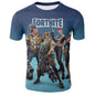 Summer 3D Printing Fortnite T-shirt Men and Women Fortnite Battle Royale T-shirt Men's Fun Fornite Games Short-sleeved T-shirt