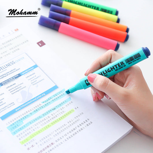 8 Colors/lot Fluorescent Candy Color Highlighters Pen Markers Office School Supplies