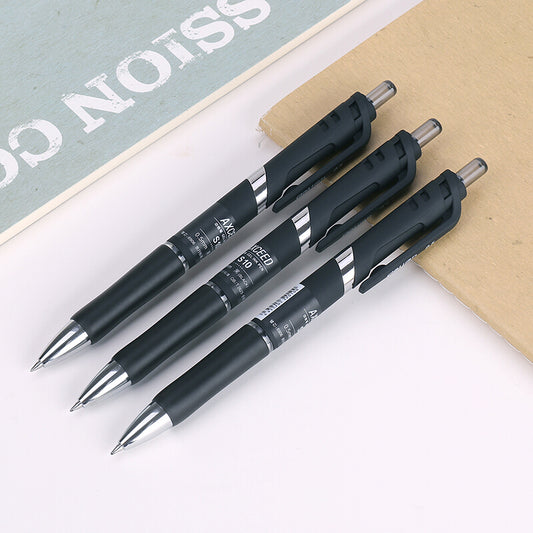 S10 Black Ink 0.5mm Retractable Gel Ink Pen Set Extra Fine Office School Supplies Stationery