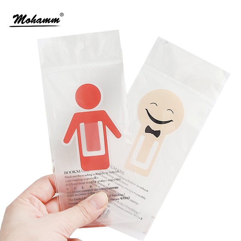 1pcs/lot Creative Colorful Expression People PVC Bookmarks Marker Stationery Gift Kawaii Cartoon Bookmarks Office School Supply