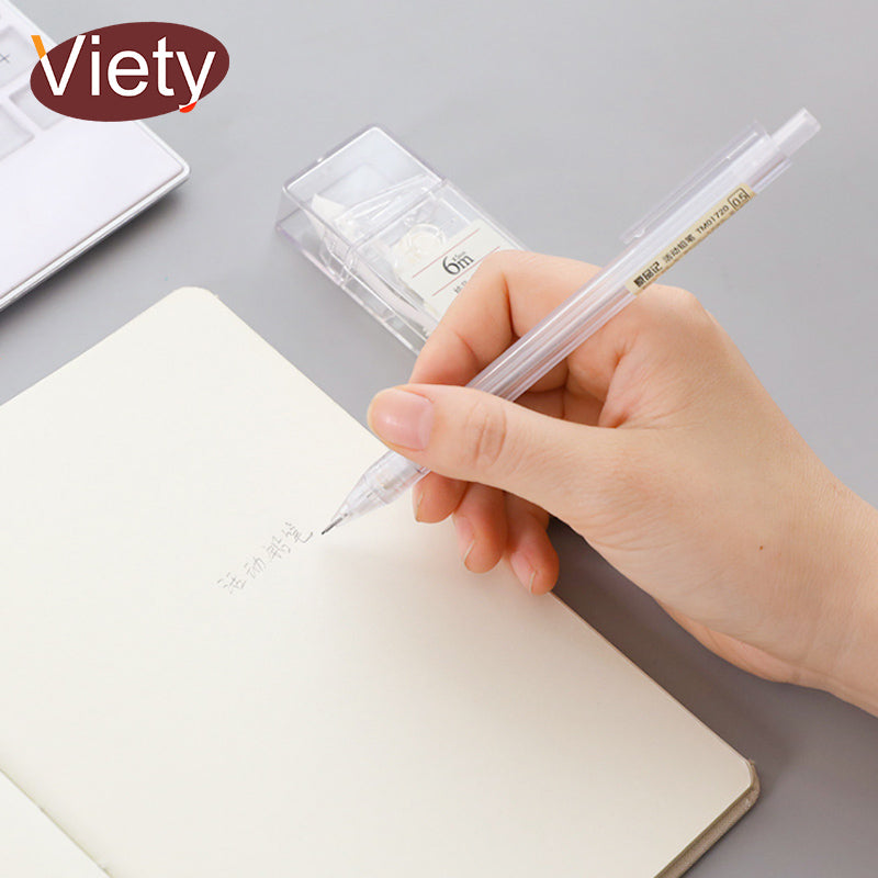 creative clear body 0.5mm mechanical pencil cute pencils for stationery material escolar office school supplies