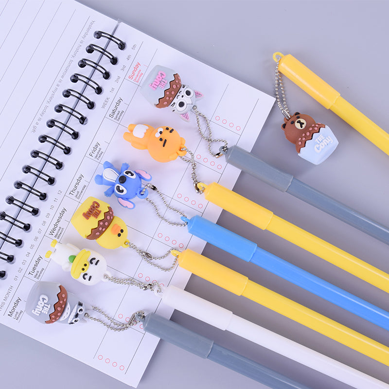 cartoon animal totoro pendant gel pen writting pens canetas material escolar kawaii staitonery paperlaria school supplies