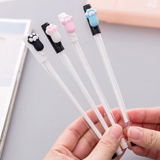 2 pcs/lot cartoon cat devil's-claw gel pen writting pens canetas material escolar kawaii staitonery paperlaria school supplies