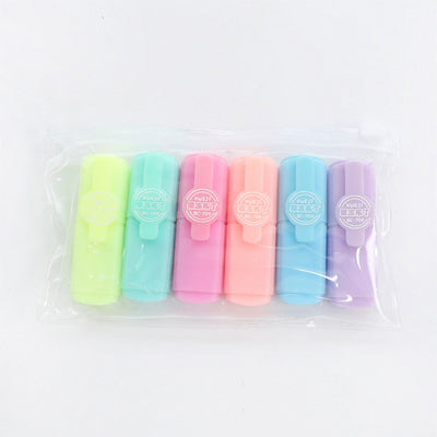 6 Pcs/Bag Cute face Pill modeling cartoon student color pen kawaii stationery school supplies canetas escolar papelaria