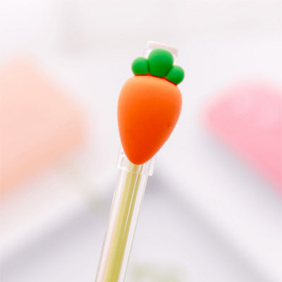 novelty cactus vegetable gel pen black ink writing pens canetas material escolar kawaii staitonery paperlaria school supplies