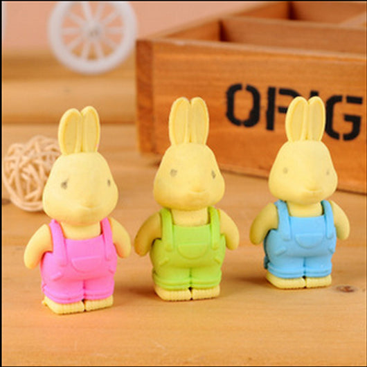 1pcs/lot Cute rabbit eraser creative kawaii stationery office school supplies papelaria gift for kids