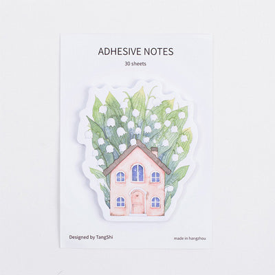 Beautiful flower house Paste memo pad planner sticky note paper sticker kawaii stationery pepalaria office school supplies