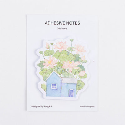 Beautiful flower house Paste memo pad planner sticky note paper sticker kawaii stationery pepalaria office school supplies